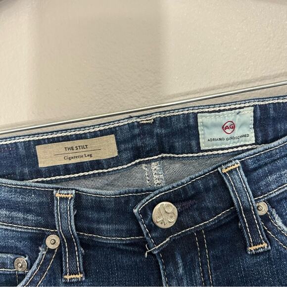 AG Adriano Goldschmied The Stilt Cigarette Leg Skinny Jeans 10 Years Rio Size 25 - Picture 9 of 14